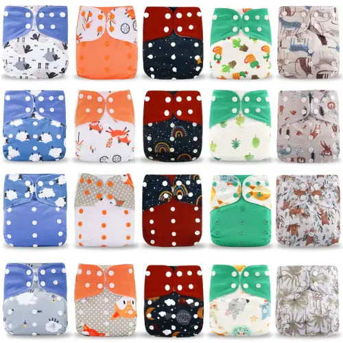 lot de 20 couches lavables mixtes