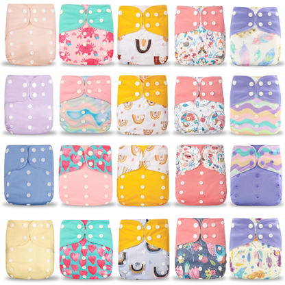 Pack Économies 20 couches lavables – Maxi stock, mini déchets